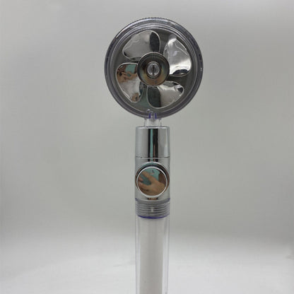 Cabeça De Chuveiro Com Hélice De Pressão Turbo Portátil