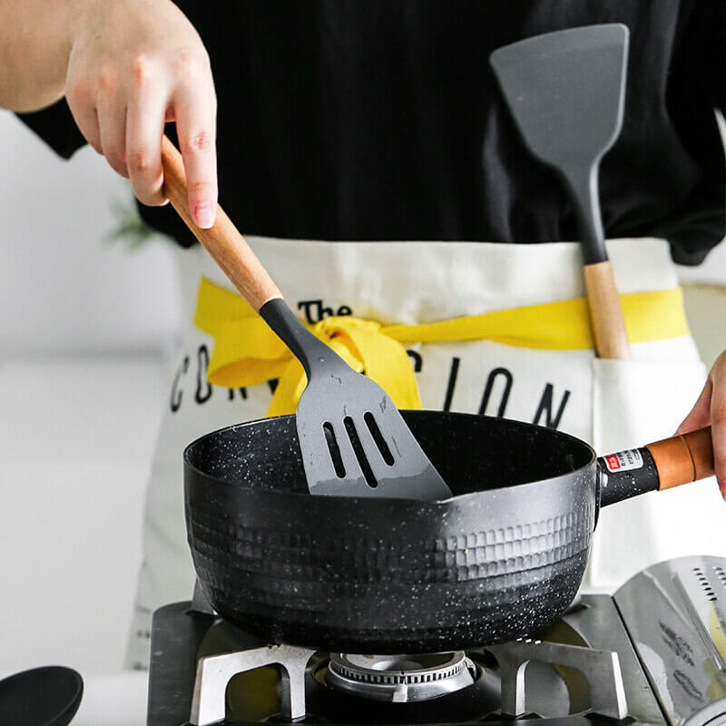 Jogo De Utensílios De Cozinha De Silicone (Kit 12 Peças)